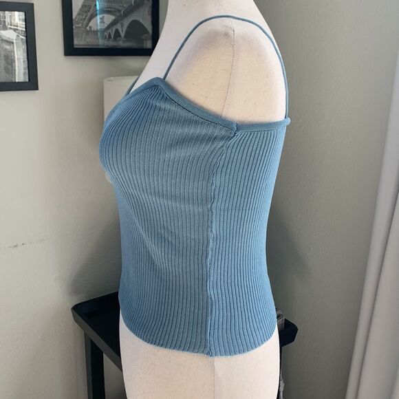 Spaghetti strap cami ribbed knit one size xs/small - Picture 7 of 7